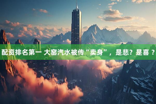配资排名第一 大窑汽水被传“卖身”，是悲？是喜 ？